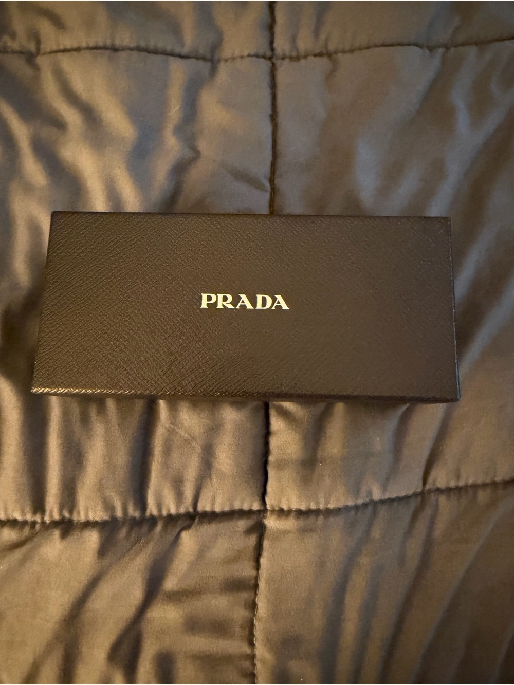 Prada Black Textured Eyewear Box